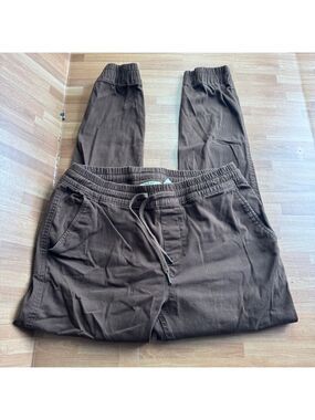 Never lose hedge brown joggers size med